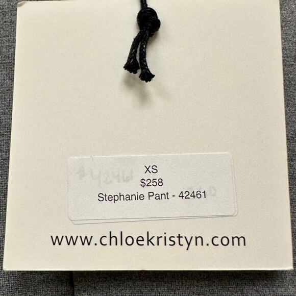 NWT Chloe Kristyn Size XS Gray Stephanie Ankle Cut Stretch Legging Comfy Pants - Picture 4 of 12